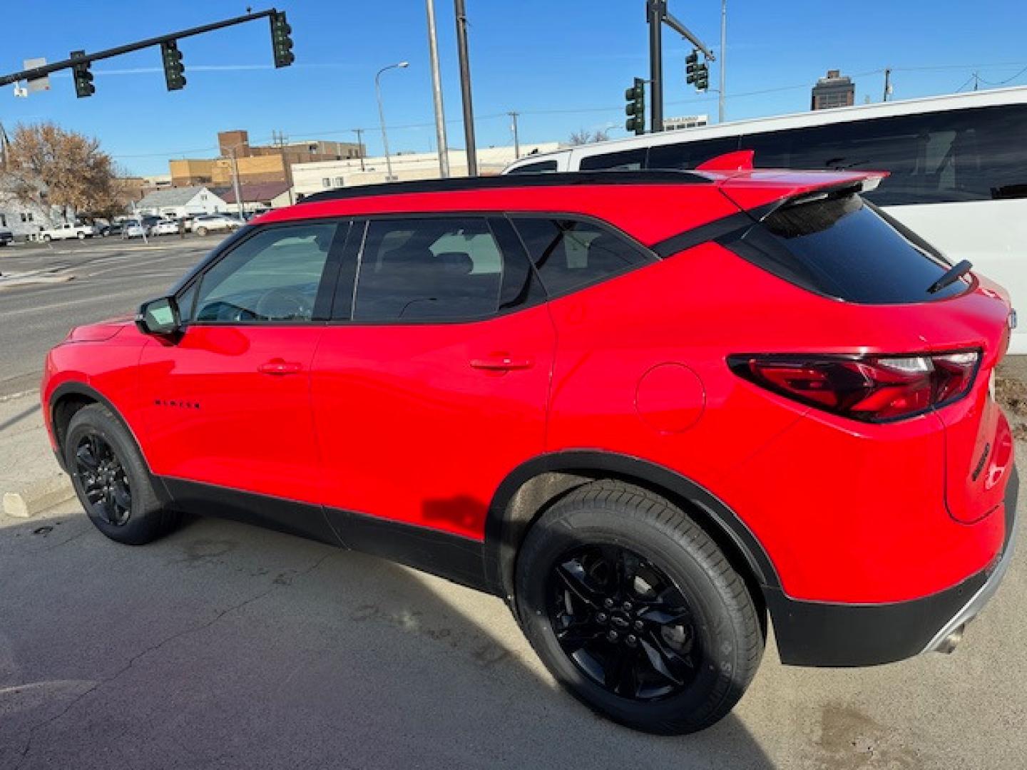 2022 Red /Charcoal Chevrolet Blazer 2LT AWD (3GNKBHR41NS) with an 2.0L L4 DOHC 16 TURBO engine, 9A transmission, located at 3200 1st Avenue North, Billings, MT, 59101, (406) 245-9055, 45.779270, -108.510742 - New Style Chevrolet Blazer 4X4 SUV Available for Purchase or Rent. Power Windows, Power Door Locks, Power Seat, Tilt Steering Column, Cruise Control, Factory LT Color Enhanced Wheels, Low Mileage & Super Fun to Drive! Auto Brokers of Montana/AA&A Auto Rental/Fox Car Rental Billings - Photo#3